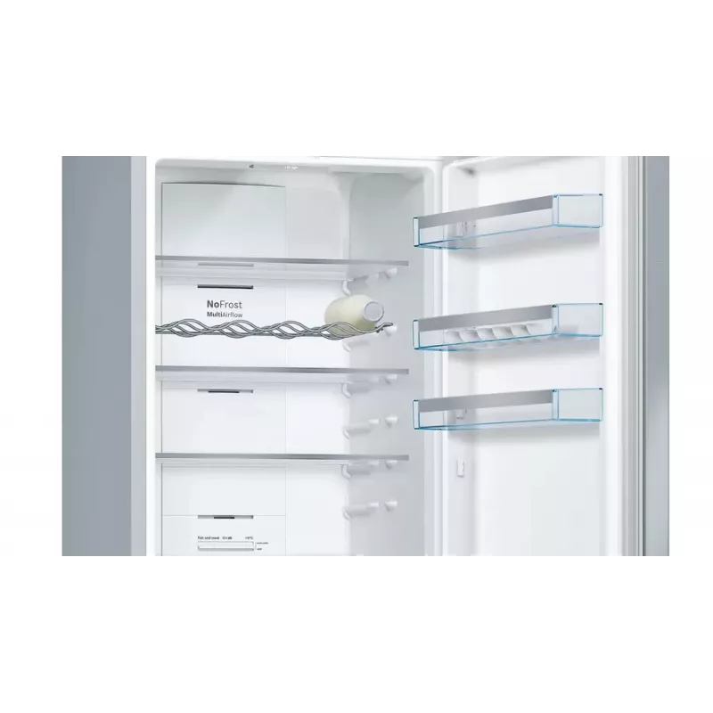 Bosch Serie 4 KGN397IEQ koel-vriescombinatie vrijstaand 368 L RVS