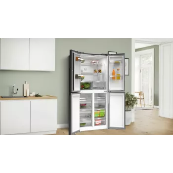 Bosch Serie 4 KMC85LBEA side-by-side koelkast, vrijstaand, 547 l, zwart