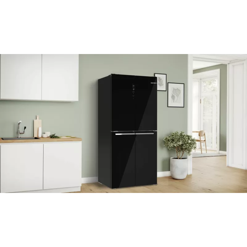Bosch Serie 4 KMC85LBEA side-by-side koelkast, vrijstaand, 547 l, zwart