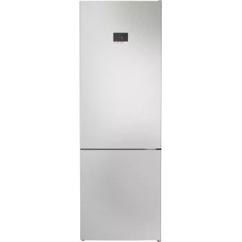 Vrijstaande koel-vriescombinatie Bosch Serie 4 KGN497LDF — 440 L totaal, 311 L koelkast + 129 L vriezer, NoFrost, LED-display, RVS