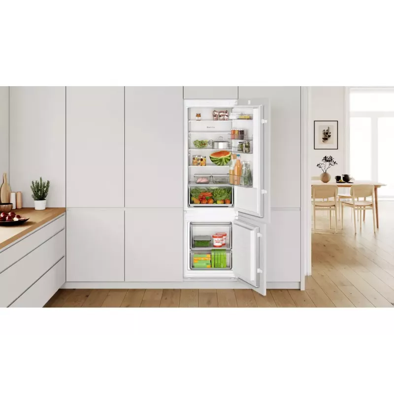 Bosch Serie 2 KIV87NSE0 koel-vriescombinatie inbouw 270 L wit