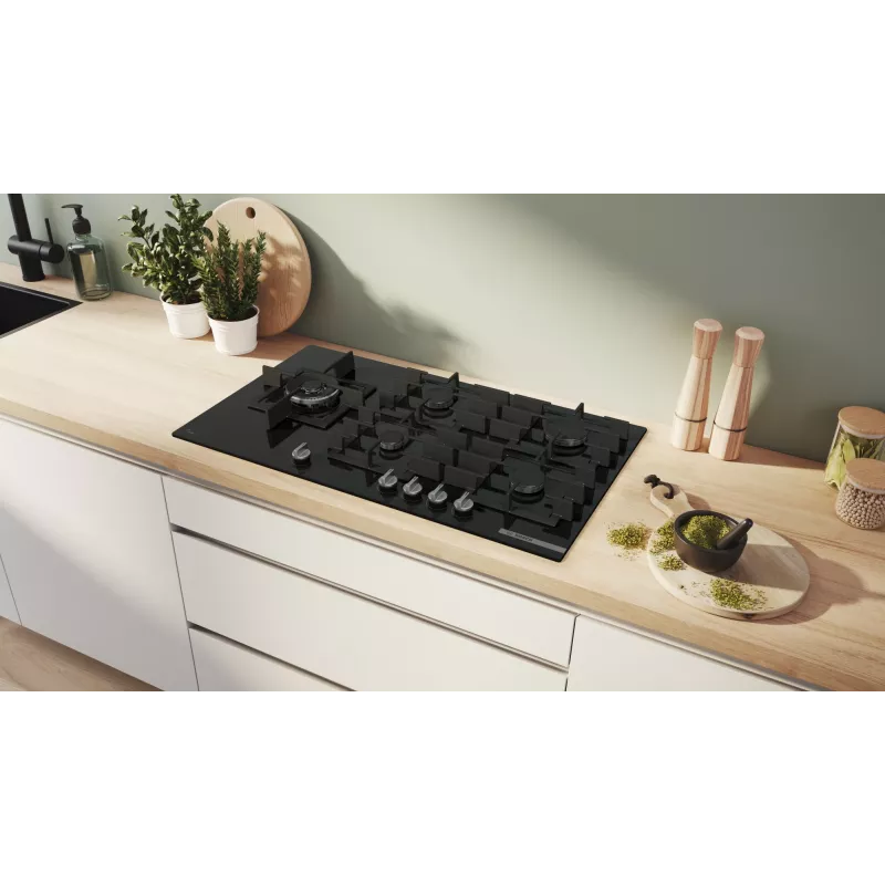 Bosch Serie 6 PPM9A6I40 kookplaat zwart inbouw 90 cm gas 5 zone(s)