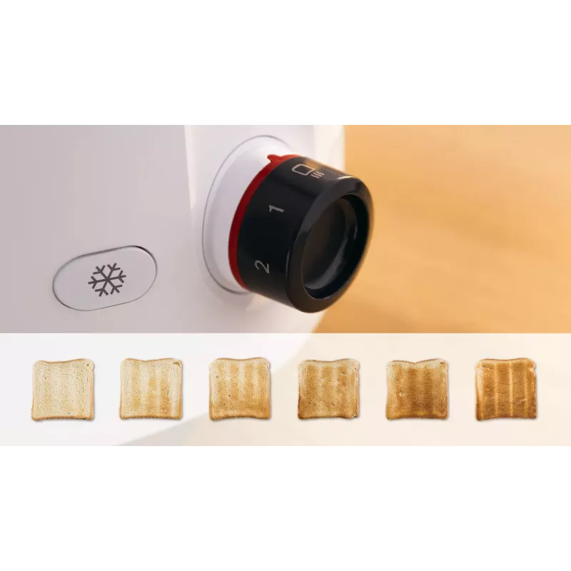 Bosch TAT2M121 toaster 6 2 sneetjes 950 W wit