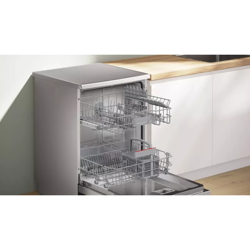 Vaatwasser Bosch Serie 2 SMS25GI09F — vrijstaand, 12 couverts, 60 cm, 46 dB, warmtewisselaardroging