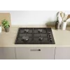 Candy Idea CHW6LBB zwart inbouw gaskookplaat 60 cm 4 zones