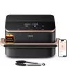 Cosori Dual Blaze Twinfry Chef Edition dubbele 10 L vrijstaande 2800 W heteluchtfriteuse donkergrijs, roségoud