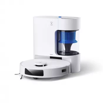 Stofzuigrobot Ecovacs Deebot N20 Plus — zakloos 0,4 l stof, 0,22 l water, 5200 mAh, 300 min, 96 mm hoogte, wit