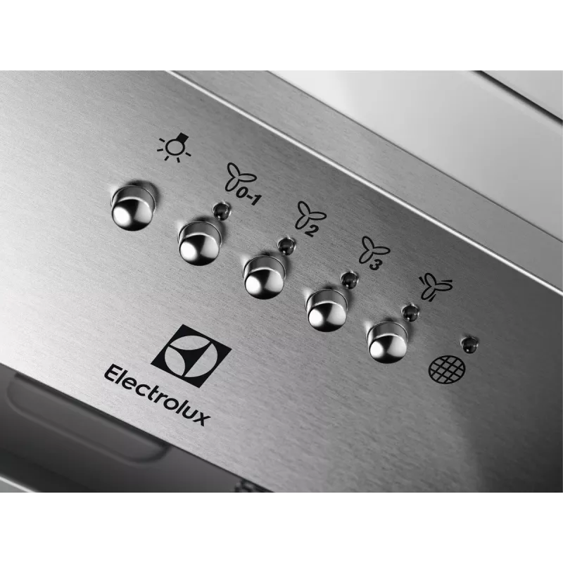 Electrolux LFG516X inbouw-afzuigkap, 54 cm, 600 m³/h (intensieve stand), 3 snelheden, LED, afstandsbediening, roestvrij staal