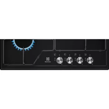 Electrolux EGS6424K, zwart, inbouw, 60 cm, gas, 4 kookzones