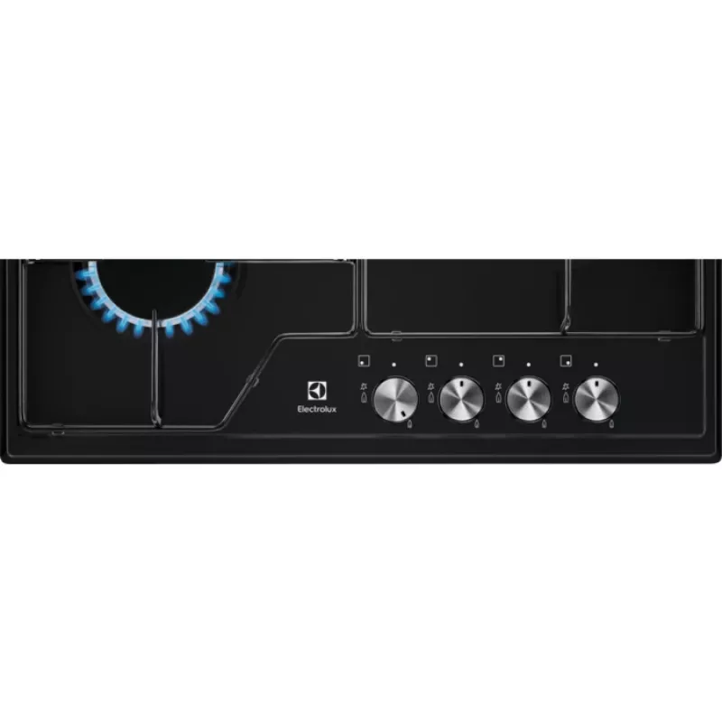 Electrolux EGS6424K, zwart, inbouw, 60 cm, gas, 4 kookzones