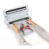 Vacuümmachine FoodSaver VS0100X — draaiknop, inclusief folierol en 4 vacuümzakken, zilver-wit