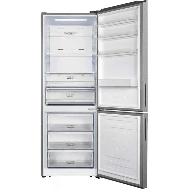 Gorenje NRK720EAXL4 koel-vriescombinatie, vrijstaand, 495 l, grijs