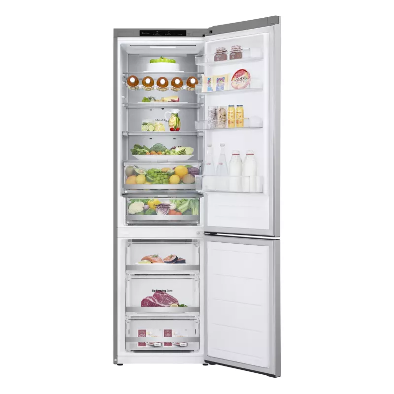 LG GBV7280DPY.APYQEUR koel-vriescombinatie vrijstaand 387 l zilver