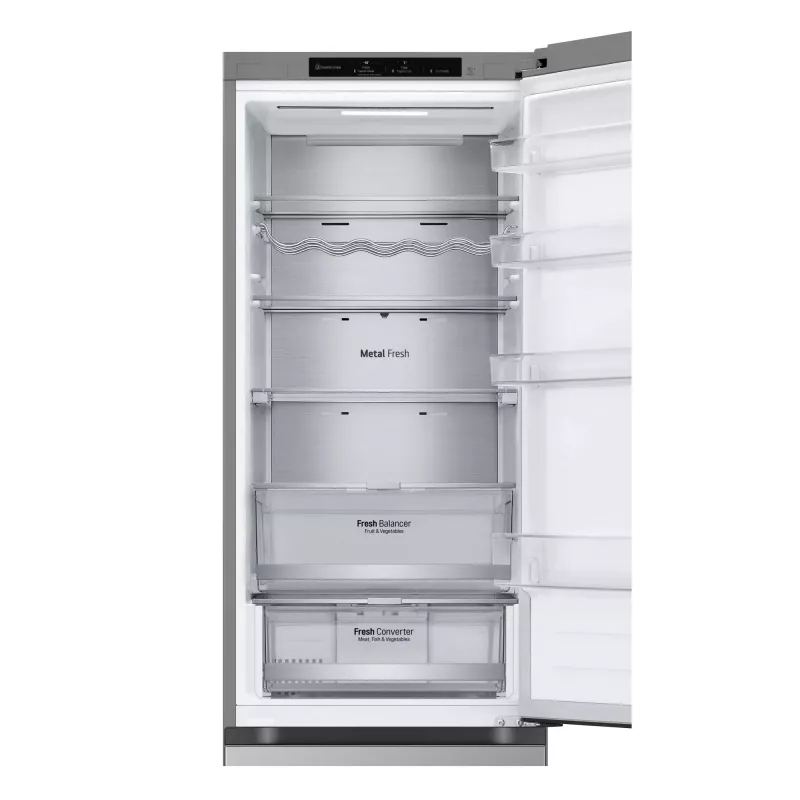 LG GBV7280DPY.APYQEUR koel-vriescombinatie vrijstaand 387 l zilver