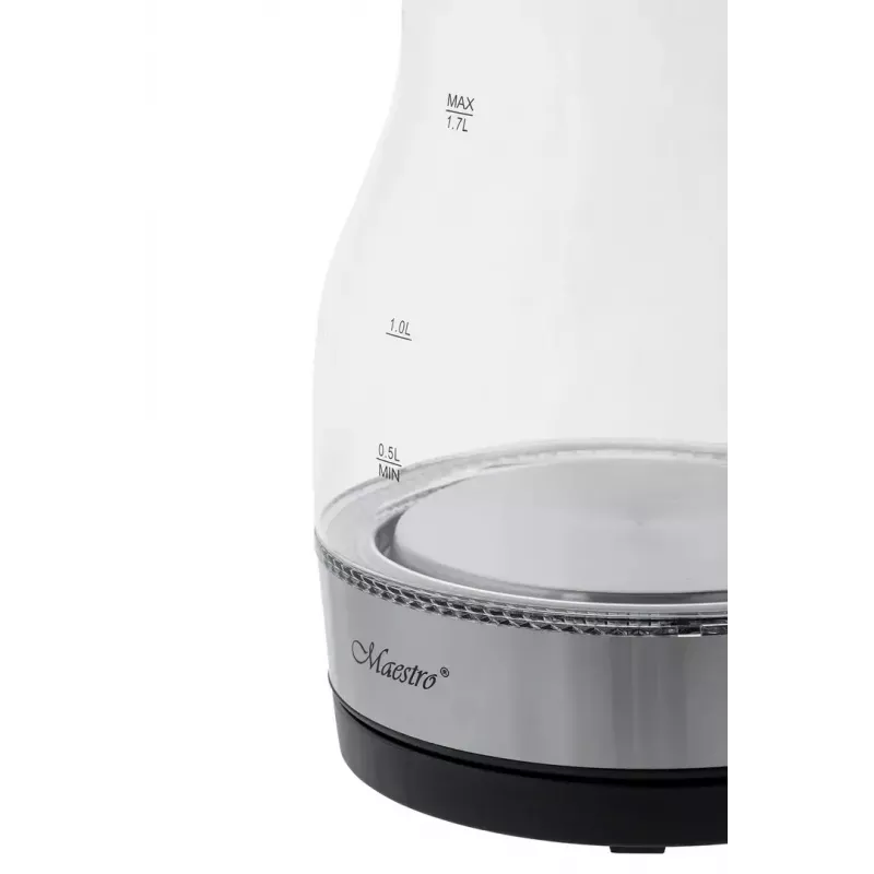 Maestro MR-061 waterkoker, glas, 2200 W, zwart