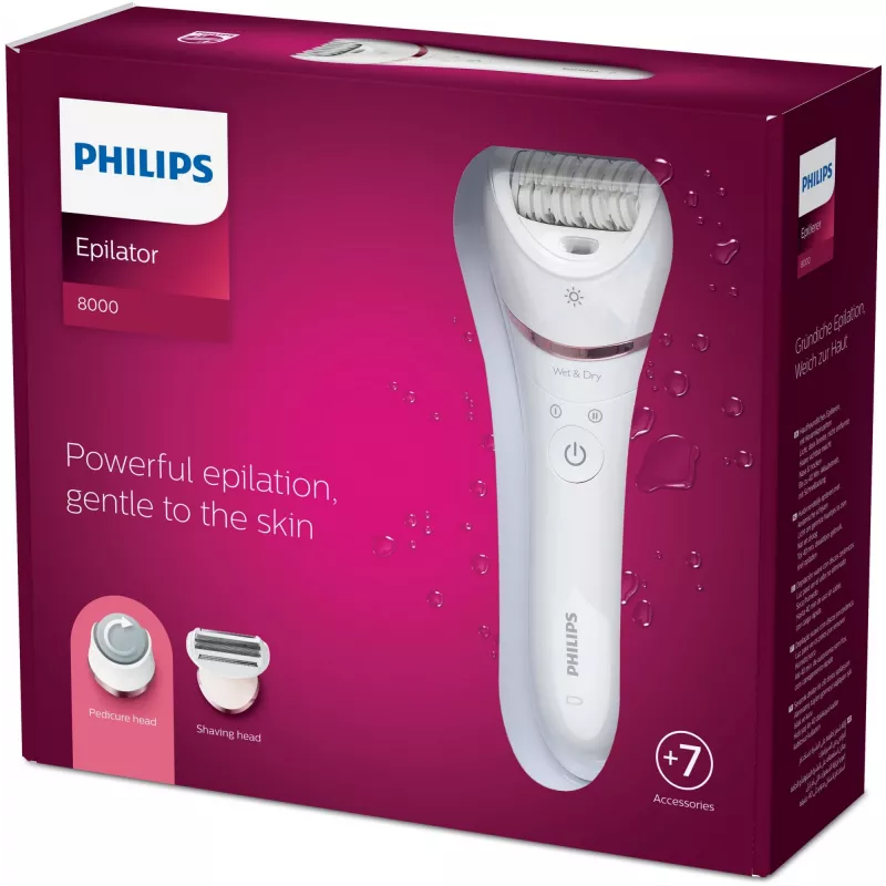 Philips 8000 Series epilator Series 8000 BRE730/10 nat- en droogepilator
