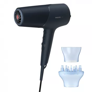 Haardroger Philips BHD512/00 2300 W, 6 warmte-/snelheidsstanden, ionisch, diffusor & concentrator, marineblauw