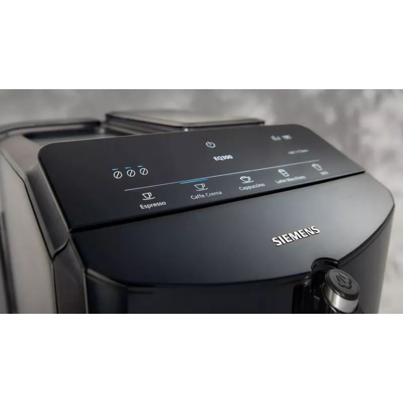 Siemens EQ.300 TF301E19 volautomatische espressomachine, pianozwart
