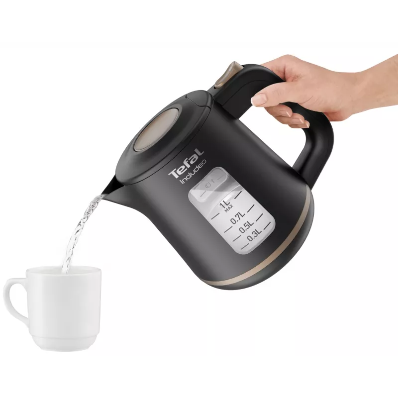 Tefal Includeo KI5338 waterkoker 1 L 2400 W zwart