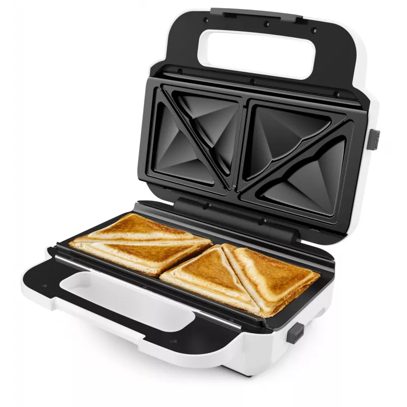 Tefal Snack XL SW701110 tosti-apparaat, 850 W, wit/roestvrij staal