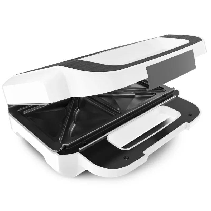 Tefal Snack XL SW701110 tosti-apparaat, 850 W, wit/roestvrij staal