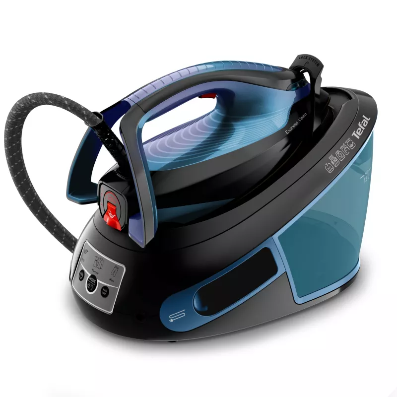 Tefal Express Vision SV8151 2800 W 1,8 l Durilium AirGlide Autoclean strijkzool blauw, zwart