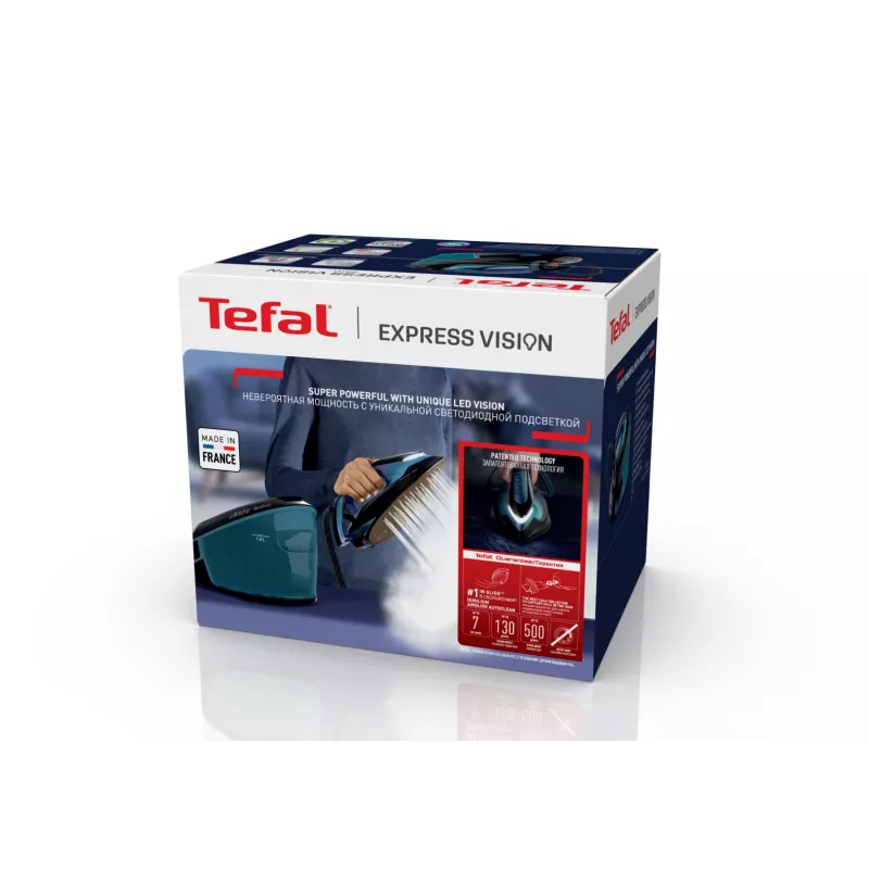 Tefal Express Vision SV8151 2800 W 1,8 l Durilium AirGlide Autoclean strijkzool blauw, zwart