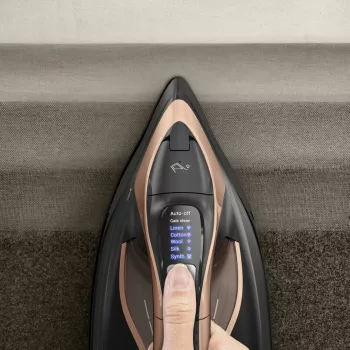 Tefal Ultimate Power Pro FV9E50 droog- en stoomstrijkijzer Durilium AirGlide Autoclean strijkzool 3200 W zwart, koper