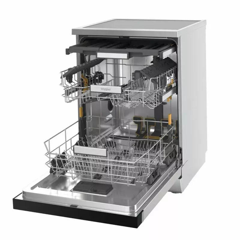 Vrijstaande vaatwasser WHIRLPOOL W7F HS41 X — 15 couverts, 41 dB, fullsize 60 cm