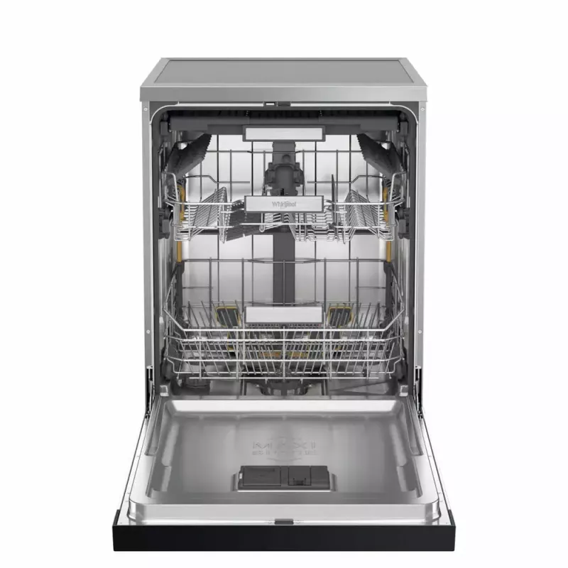 Vrijstaande vaatwasser WHIRLPOOL W7F HS41 X — 15 couverts, 41 dB, fullsize 60 cm
