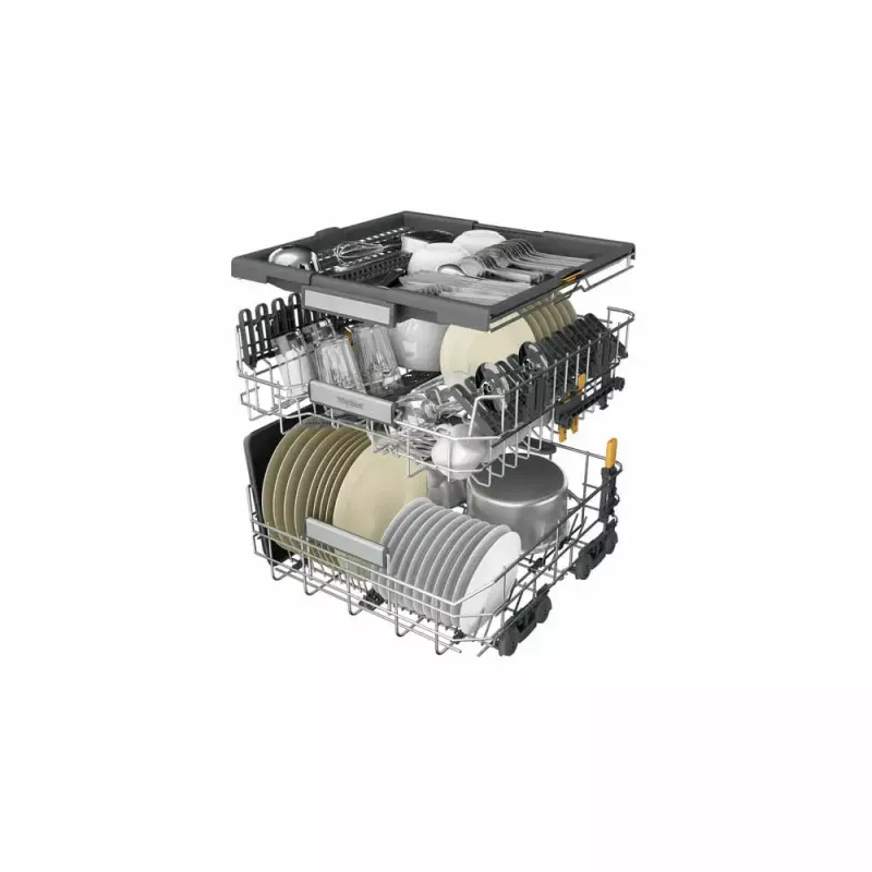 Vrijstaande vaatwasser WHIRLPOOL W7F HS41 X — 15 couverts, 41 dB, fullsize 60 cm