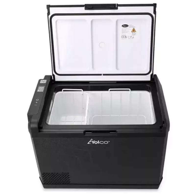 Draagbare compressor-koelkast Yolco GCX47 Zwart — 47L capaciteit, energiezuinig