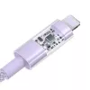 USB-laadkabel Baseus Gem P10373003511-01 — 2 m, 2,4 A, USB-A naar Lightning, paars
