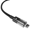 USB-laadkabel Baseus Gem P10373003111-00, 1 m, 2,4 A, nylon omhulling, Lightning, USB-A, Zwart