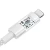 USB-laadkabel Baseus Gem P10373003211-00, 1 m, 2,4 A, Lightning/USB-A, Wit, nylon omhulling