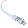USB-kabel Baseus Gem P10373003311-00 — 1 m, 2,4 A snelladen, Lightning/USB-A, blauw, nylon omhulling