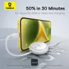 BASEUS Free2pull uitschuifbare USB-C naar IP Lightning snellaadkabel 1 m 20 W Wit