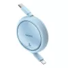 USB-C naar Lightning kabel Baseus Free2Pull 20 W, 1 m, blauw, 480 Mbit/s, USB PD