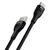 USB-A-naar-USB-C-kabel Baseus Flash 2 1m 100W zwart, USB PD, 480 Mbit/s, nylon