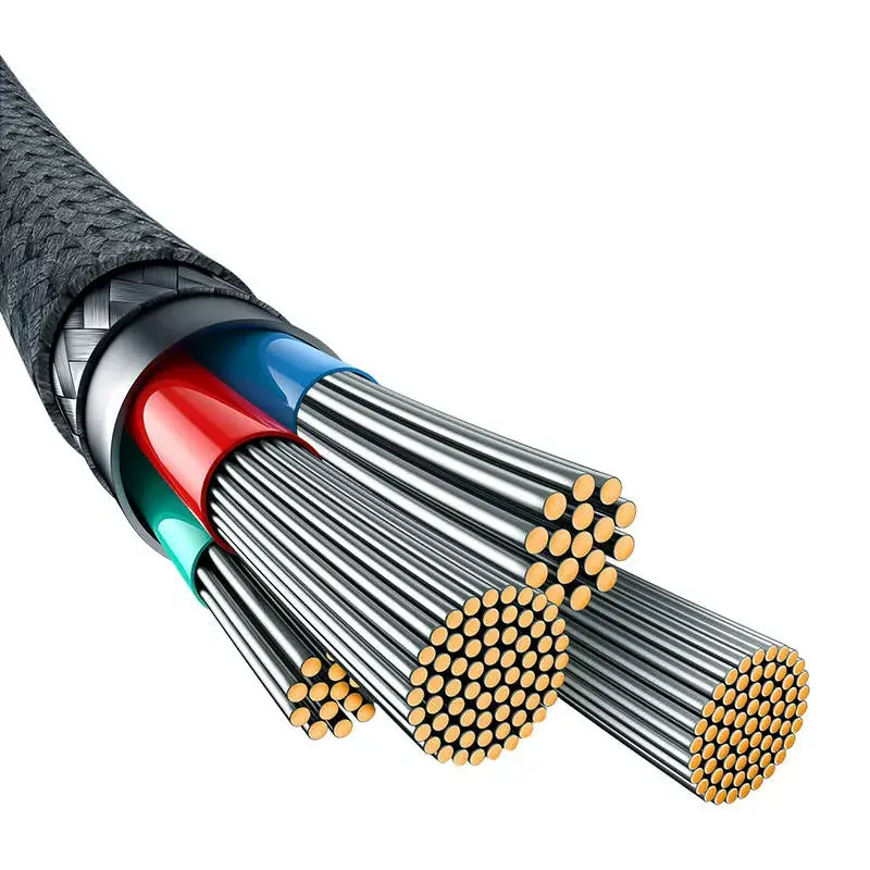 USB-A-naar-Lightning-kabel Baseus 1 m 5 V 2,4 A wit, USB PD, 480 Mbit/s