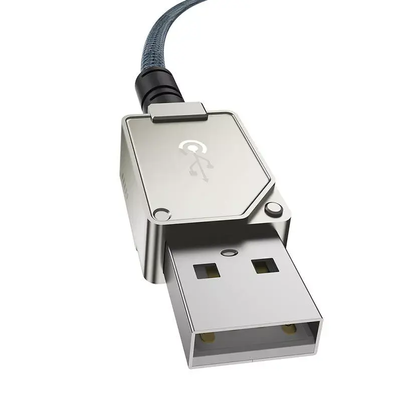 USB-A-naar-Lightning-kabel Baseus 1 m 5 V 2,4 A wit, USB PD, 480 Mbit/s