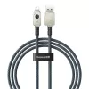 USB-A-naar-Lightning-kabel Baseus 1 m 5 V 2,4 A wit, USB PD, 480 Mbit/s