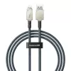 USB-A-naar-Lightning-kabel Baseus 1 m 5 V 2,4 A wit, USB PD, 480 Mbit/s