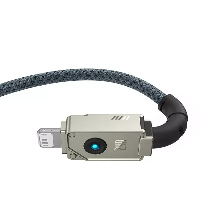 USB-A-naar-Lightning-kabel Baseus 1 m 5 V 2,4 A wit, USB PD, 480 Mbit/s