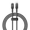 USB-C-naar-Lightning-kabel Baseus Unbreakable 1m 20W – aramidevezel, 480 Mbit/s, zwart