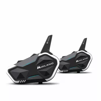 Midland R1 Mesh-intercom maximaal bereik 2000 m waterdicht zwart wit