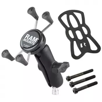 RAM Mounts X-Grip telefoonhouder motorfiets stuurbeugelklem zwart