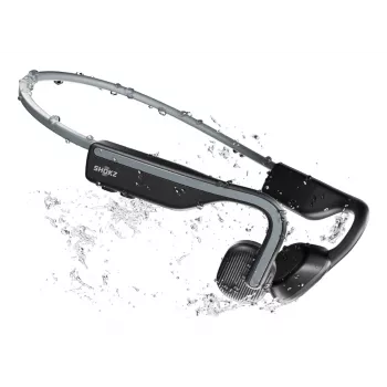 SHOKZ OpenMove koptelefoon draadloos nekband sport Bluetooth grijs