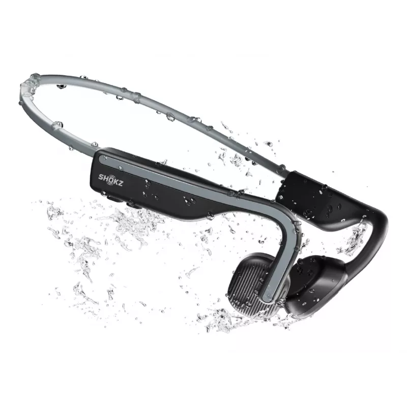 SHOKZ OpenMove koptelefoon draadloos nekband sport Bluetooth grijs