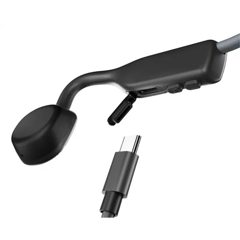 SHOKZ OpenMove koptelefoon draadloos nekband sport Bluetooth grijs